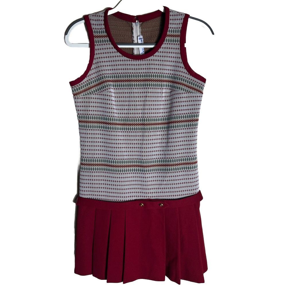 Gibson Red and Gray Mini Dress